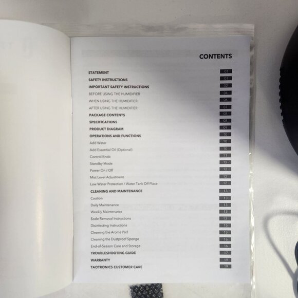 BNIB Ultrasonic Cold Mist Humidifier - Picture 7 of 8